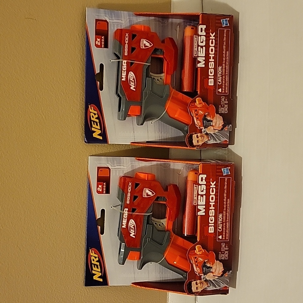 NWT: 2 NERF N-Strike Mega BigShock by Hasbro